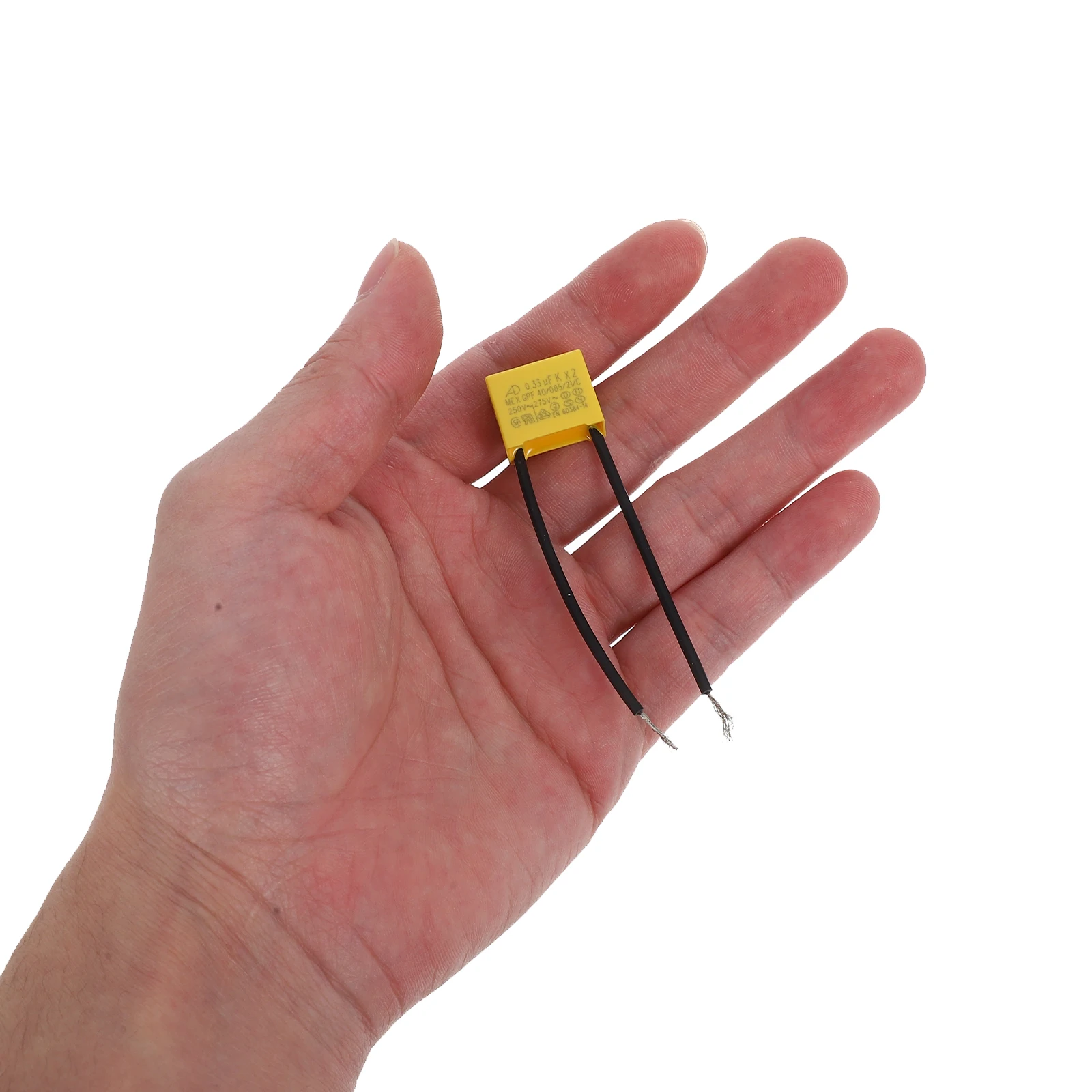 

Capacitor 0.33uF 275V Soft Wire Electrical Safety Industrial Equipment Compliance Standards Plastic Material Testing Voltage