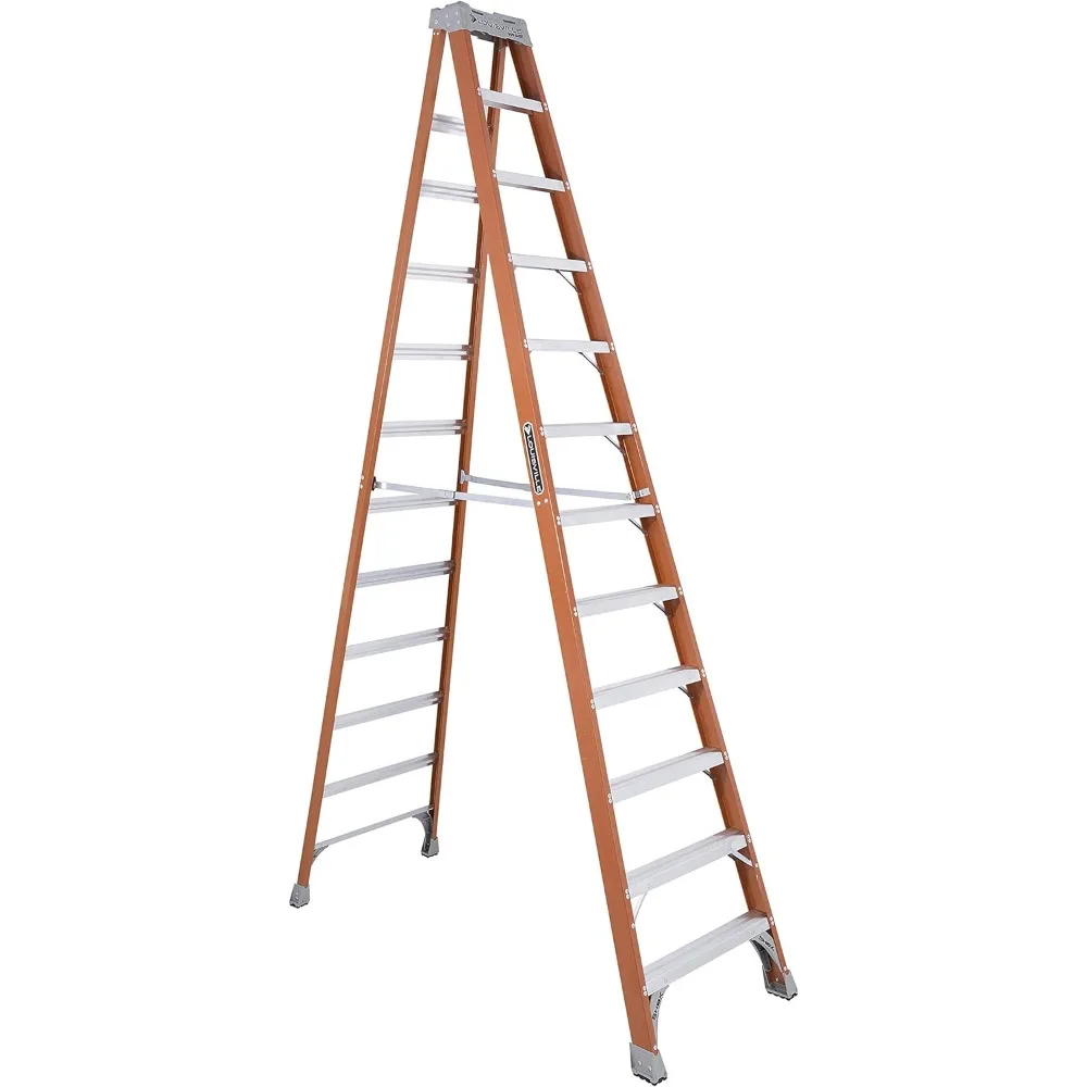 12-Foot Fiberglass Ladder, 300-Pound Capacity, Type 1A, FS1512