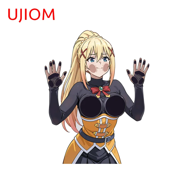 UJIOM Breasts On Glass Darkness Alluring Mirror Wall Sticker Fashion Personality Attractive Decal Suitable For Surfboard Decor