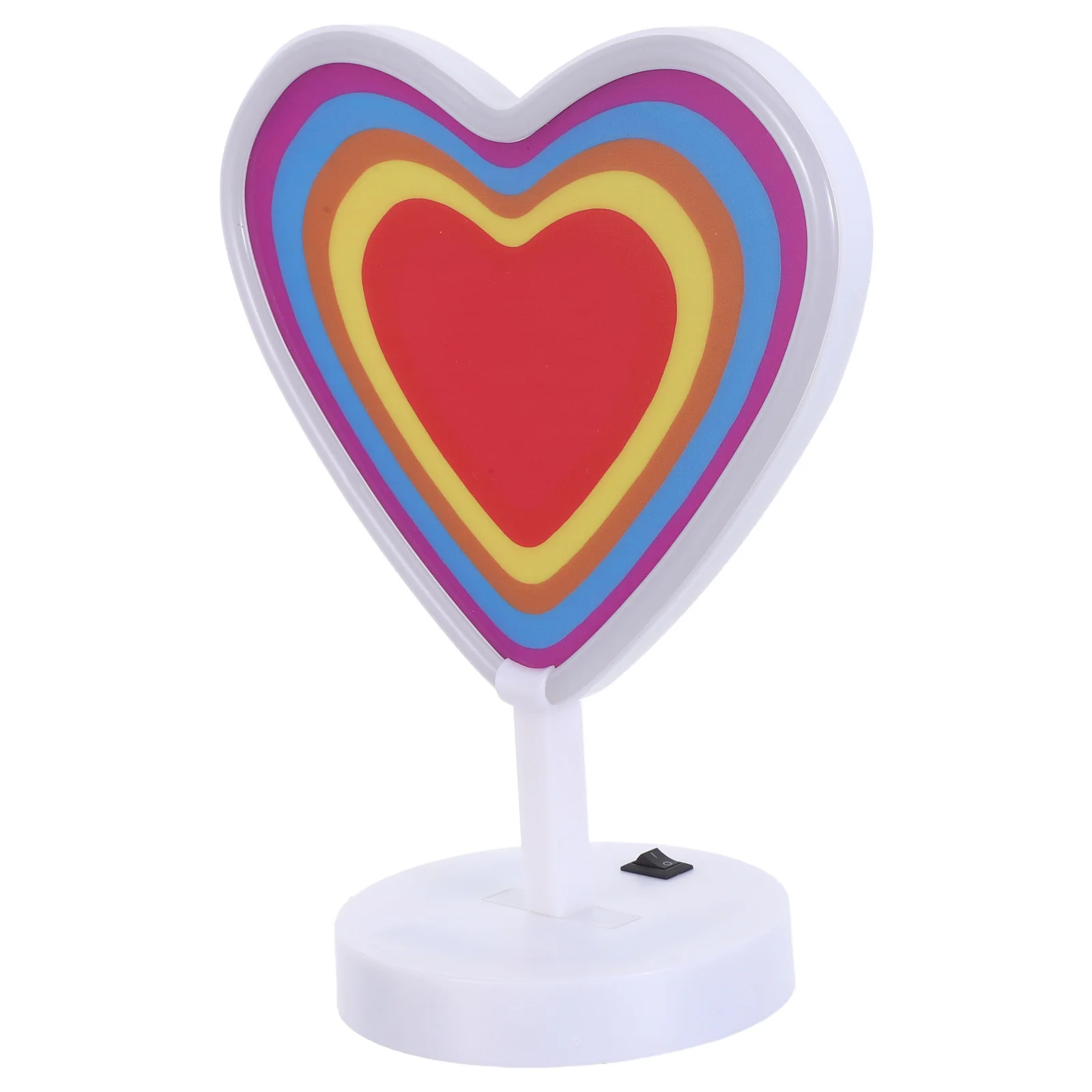 

LED Heart-Shaped Neon Sign Romantic Glow Operated Night Light for Bedroom Wedding Party Decor Valentine's Day Gift