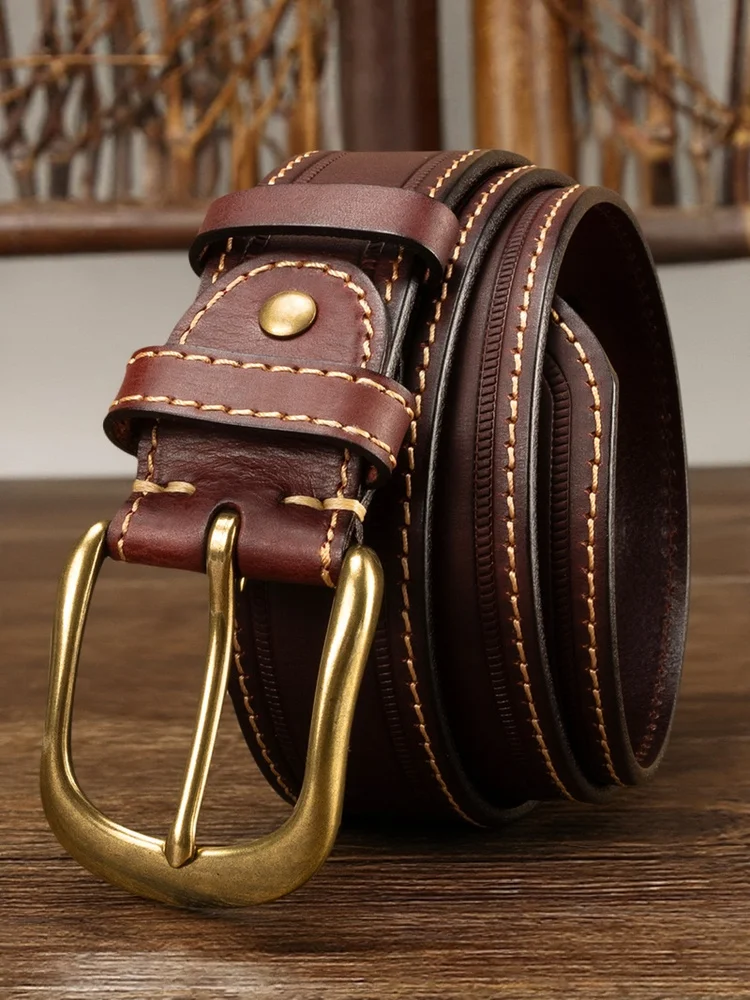 retro-fashionable-korean-style-men's-leather-belt-casual-waist-belt-for-jeans-alloy-buckle-head-layer-cowhide-belt