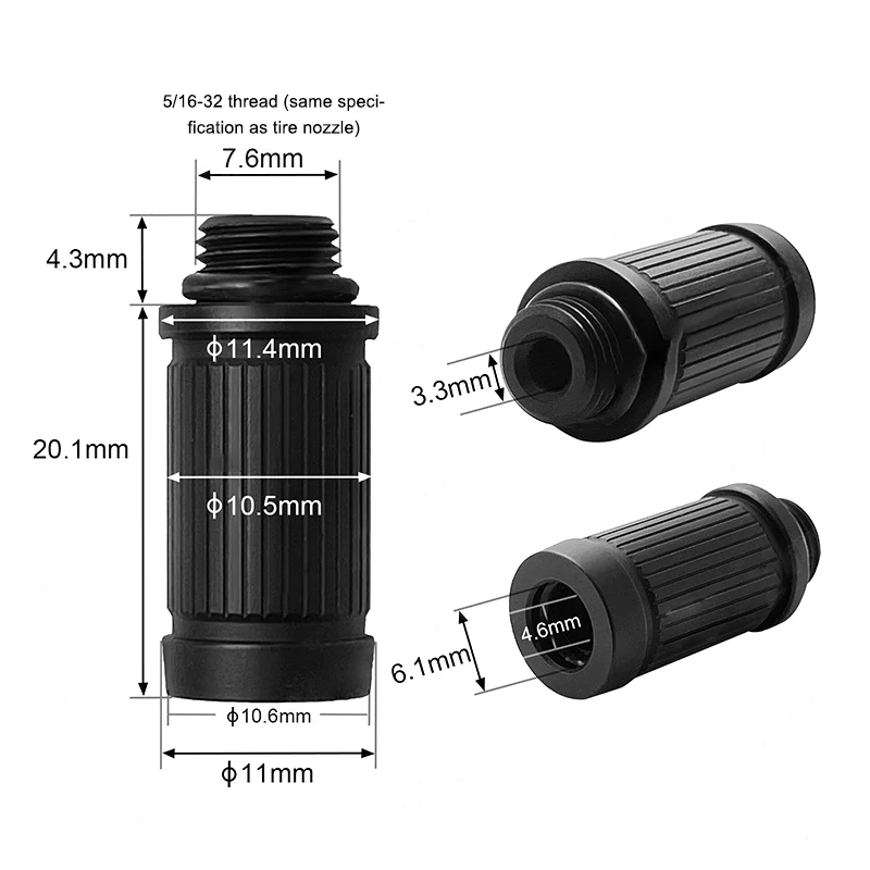 

NEW Double Head Bike Track Bicycles Valves Connector Tire Tyre Air Pumps Valves Adapter Inflatable Nozzle Inflator Adapter