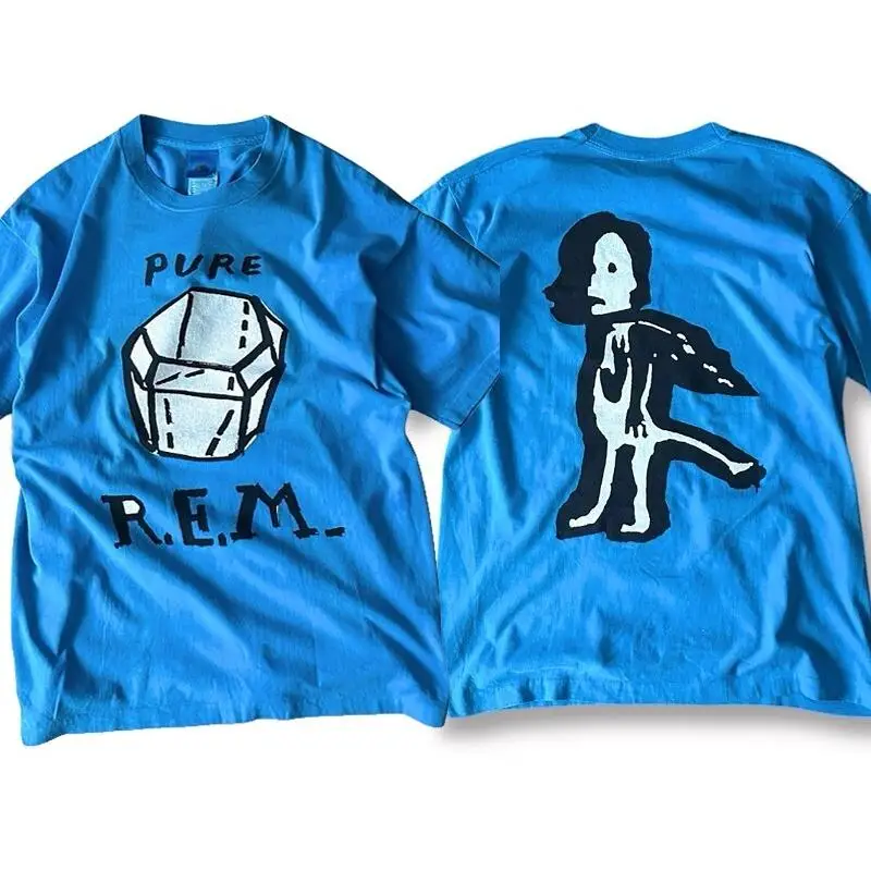 ريم ألبومات نقية النمط الأساسي الأزرق الملكي تي شيرت 2 الجانب الكلاسيكي Nh18506