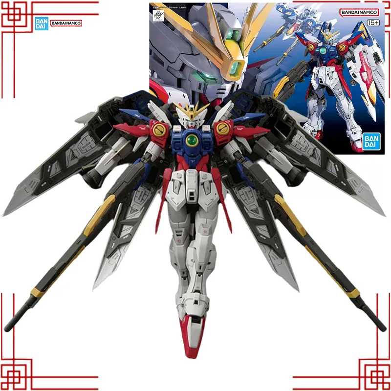 

Bandai Gundam Model Kit Genuine RG 1/144 Wing Gundam Zero Anime Action Figure Gunpla Assembly Model Boys Toys Christmas Gifts
