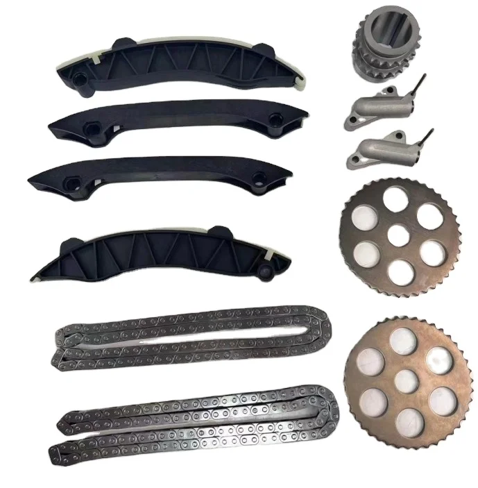 

High Quality Engine Timing Chain Kit Tensioner Guide Sprocket Gear Kit for Jeep Grand Cherokee 3.0 diesel EXF RAM 68483379AA