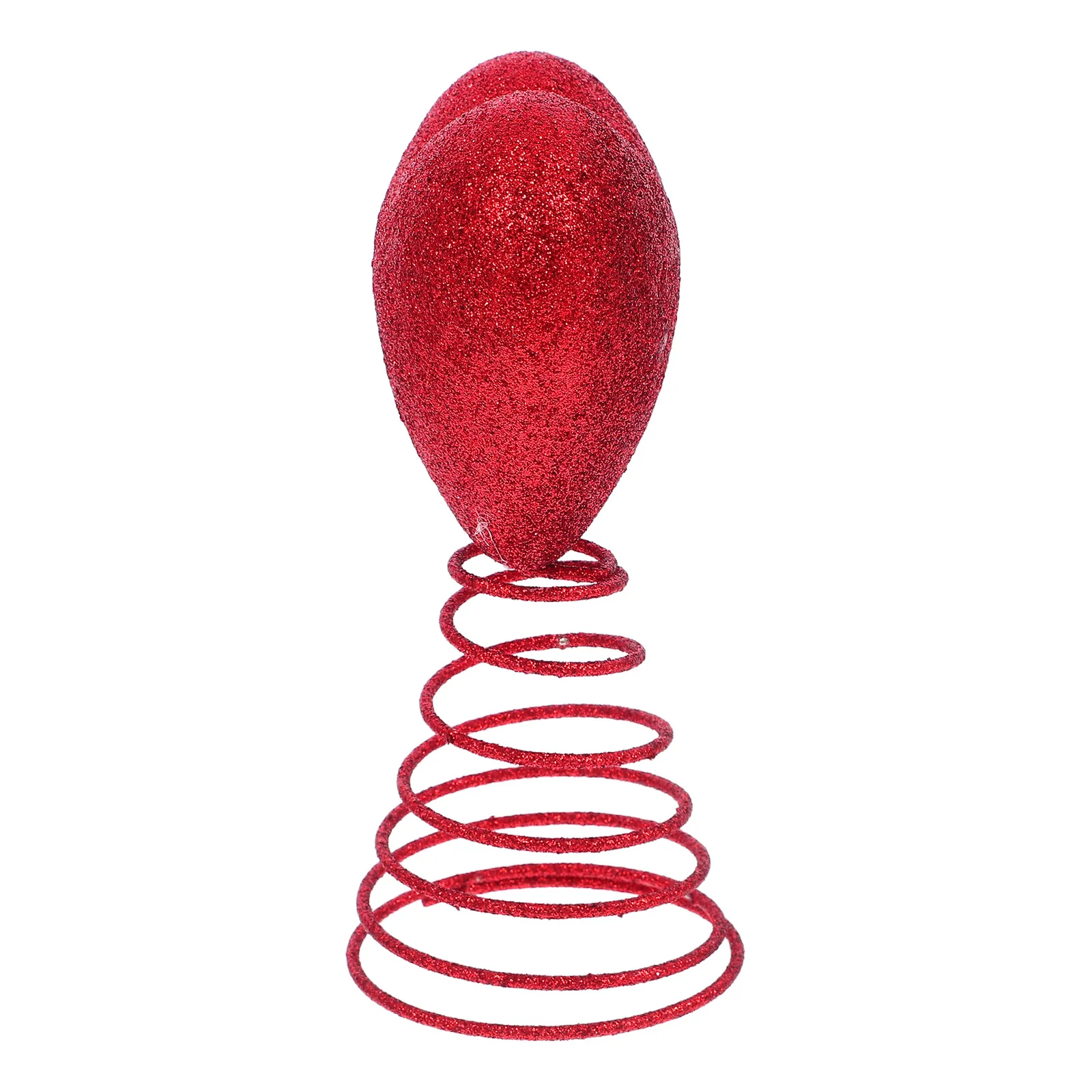 

Red Heart Shape Glitter Tree Top Ornament Valentine's Day Wedding Decoration Romantic Valentine's Day Tree Decor