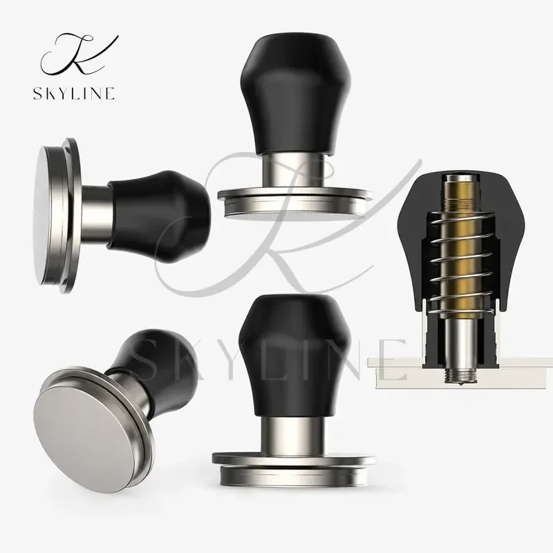 Spring Loaded Coffee Tamper For Normcore V4.1 Mini Coffee Press Stainless Steel Powder Hammer Tool 58.5mm