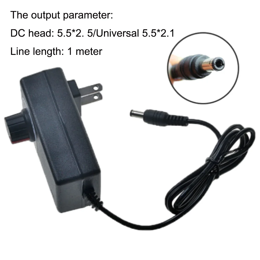 100-240V Input Adjustable Speed Adapter Power Supply Speed Switch Motor Water Pump Speed Regulator DC3-12V Output Speed Governor