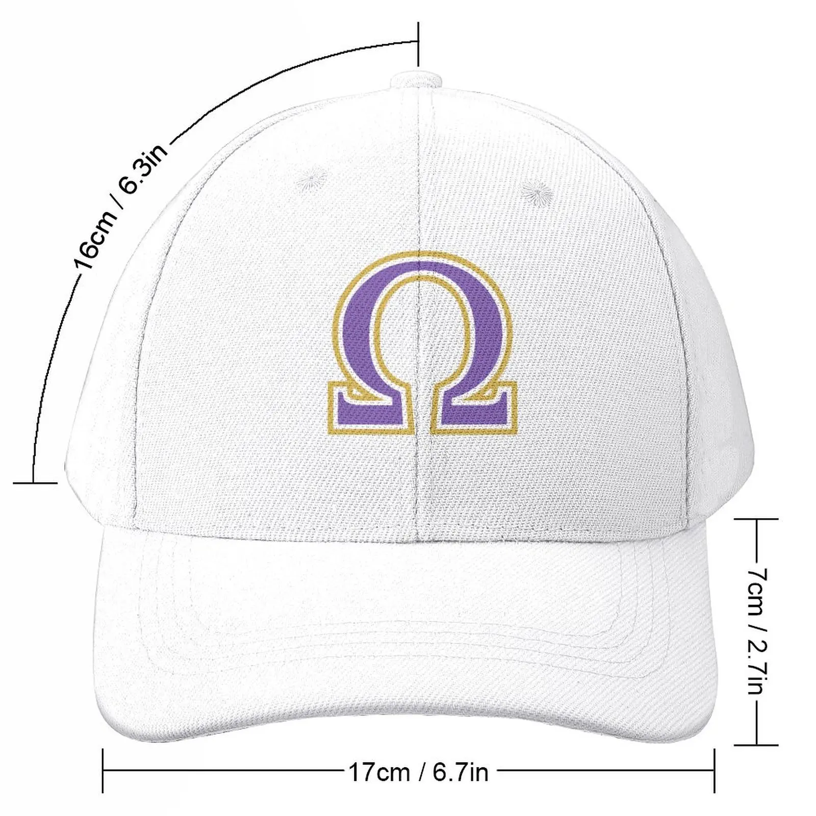 Big Que Dawg Omega Royal Purple and Old Gold Bruh Baseball Cap Icon hiking hat Designer Man Women's