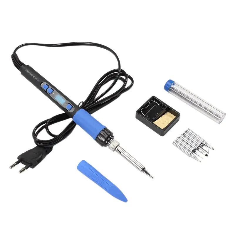 90W Soldering Iron Kit Electric Repair Tool Set With Adjustable Temperature EU Plug