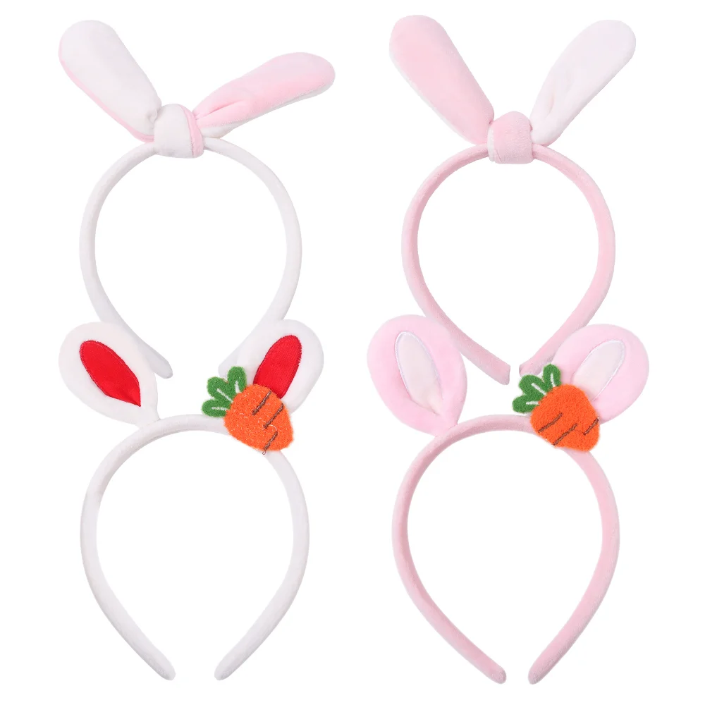 Easter Rabbit Ear Headband Cute Adult Kids Hairband for Girls Costume Party Decoration Soft Bunny Hair Accessories Gift