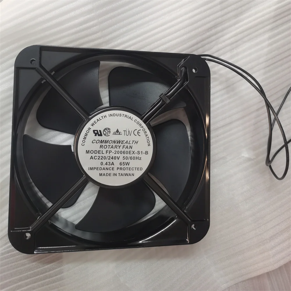 

FP-20060EX-S1-B 0.43A 65W 220~240V 20CM Industrial Cooling Fan Replacement for Welding Machine Inverter Cabinet Chassis Heat Dis