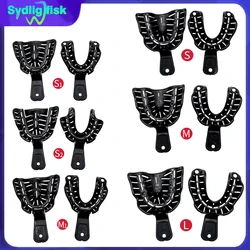12Pcs/Set Dental Impression Trays Thermoplastic Full Mouth Edentulous Jaw Impression Tray Dental Lab Equipment Dentist Tools