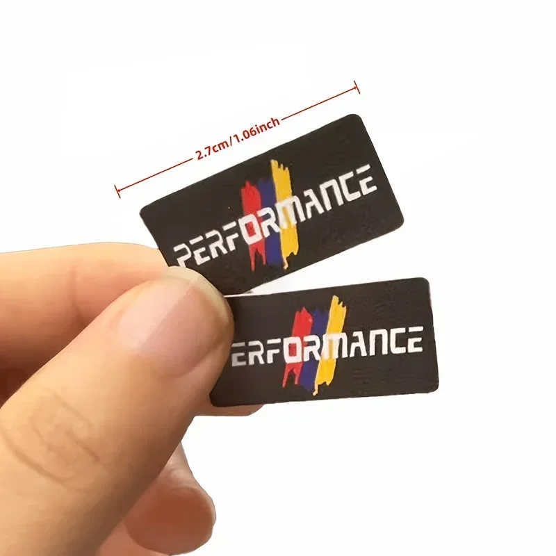 1set PERFORMANCE Colorful Stripes Vinyl Sticker Waterproof Decal for Car Door Handle Air Vent Interior Exterior Decor
