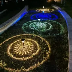 1-4Pack Solar weg Lichter im Freien wasserdichtes rundes Kreis muster auf dem Boden beleuchten den Weg für Hof Gartenweg Gehweg