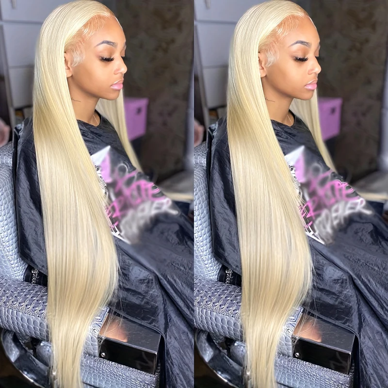 

13x4 Lace Front Human Hair Wigs 613 Blonde Straight 13x6 HD Lace Frontal Wig for Women 200 Density Glueless Wig Ready to Wear