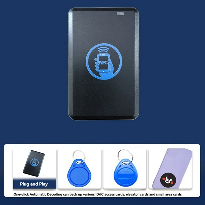 RFID Dual Frequency Copier NFC Smart Chip Card Encryption Reader 13.56Mhz Key Duplicator 125Khz Token Writer Clone