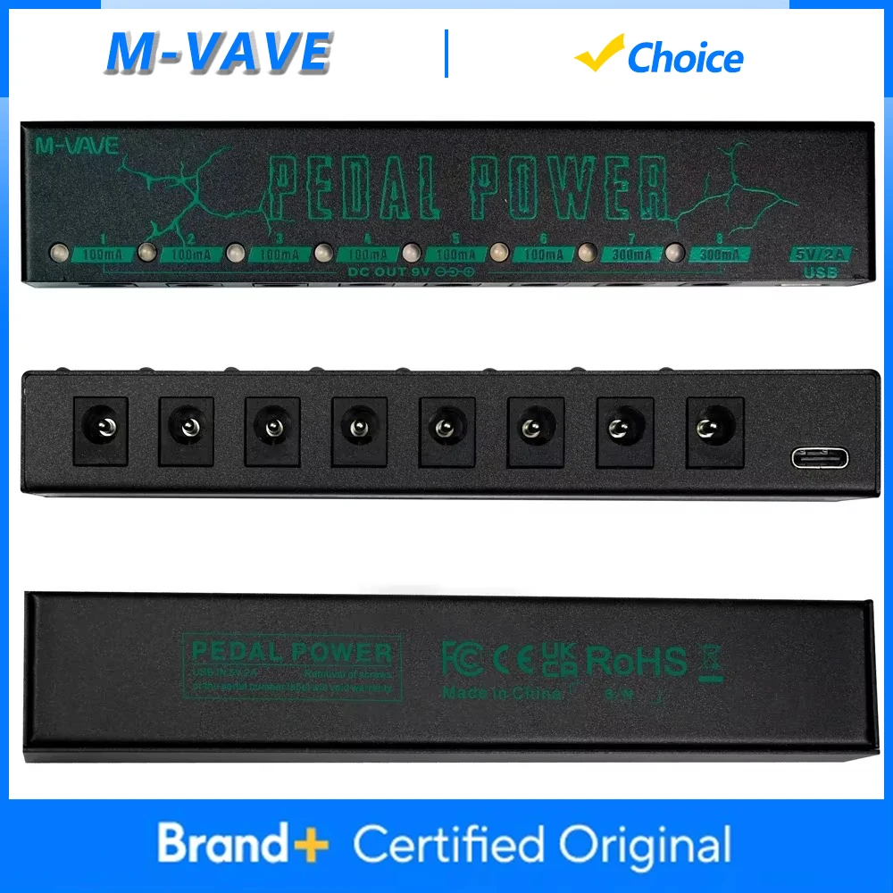 M-VAVE دواسة الطاقة تأثير الغيتار دواسة إمدادات الطاقة 8 مخرجات تيار مستمر معزولة ل 9 فولت تأثير دواسة أجزاء الغيتار الكهربائي الملحقات #1