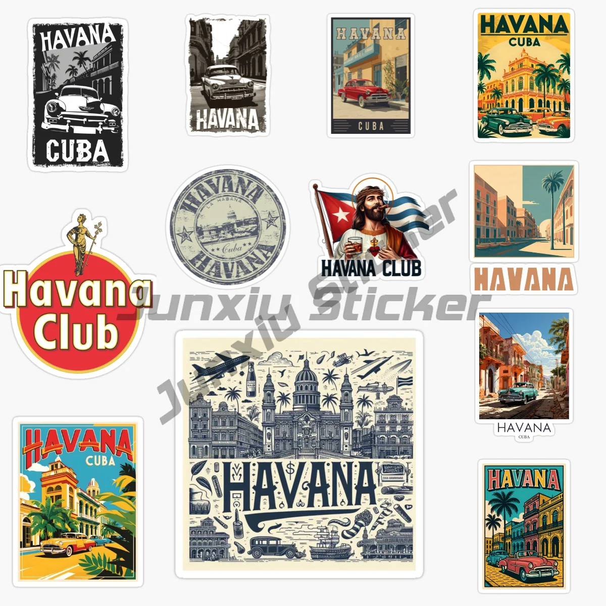 

HAVANNA CUBA Vinyl Sticker Waterproof Decal Motocross Racing Laptop Helmet Trunk Car Sticker Car Accessories Decor Decals