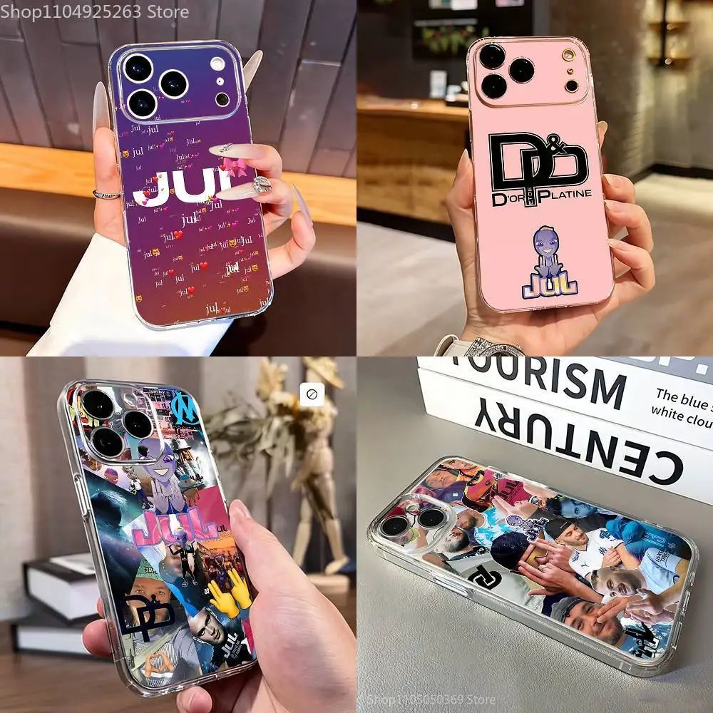 

Jul Franch Rapper Phone Case For iPhone 7,17,16,15,14,13,12,11 Pro,Max,Plus,XR,Mini,E Clear Full-coverage Soft Cover