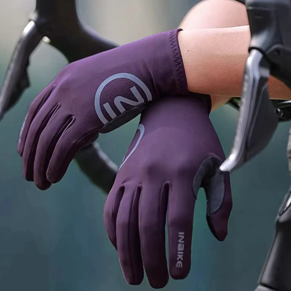

2024 Cycling Gloves Gel Padded for Men Autumn Winter Fleece Road Bike Gloves MTB Full Finger Touchscreen Bike Accessories