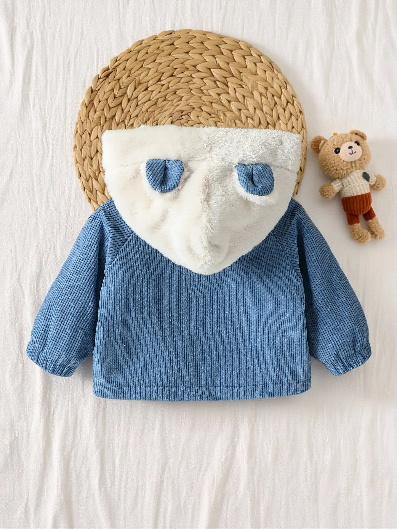 2025 New Autumn Winter Infant Baby Boys Cute Coat Zipper Fleece Newborn 1-3Y Hooded Fleece Long Sleeves  Warm Outwear Daily