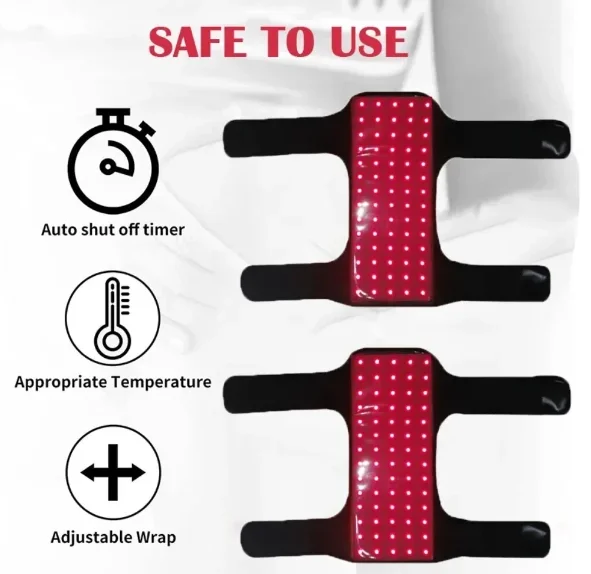 

Infrared Knee Pain Relief Pad Red Light Therapy for Body Relaxation Portable Home Use