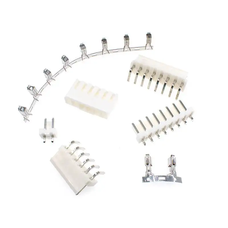 5~10 Stück VH3.96 Steckverbinder, Rastermaß 3,96 mm, Stecker + gerade und gebogene Buchsenklemmen 2/3/4/5/6/10P – Detail 5