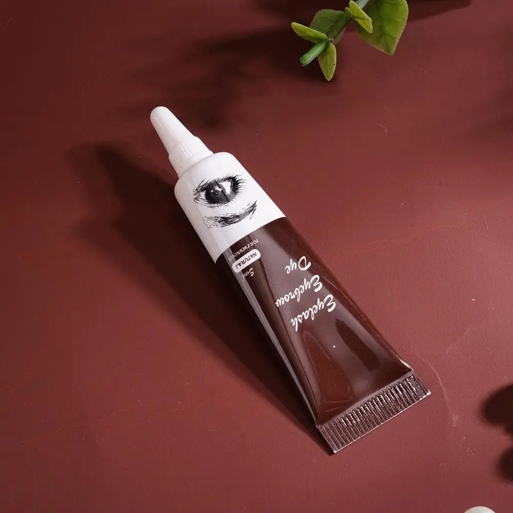 Eyelash Eyebrow Tint Kit Professional Eye Lash Brow Dye กันน้ํา Long Lasting Eyes แต่งหน้าเครื่องมือสีดําสีน้ําตาล Dye Eyebrow Gel