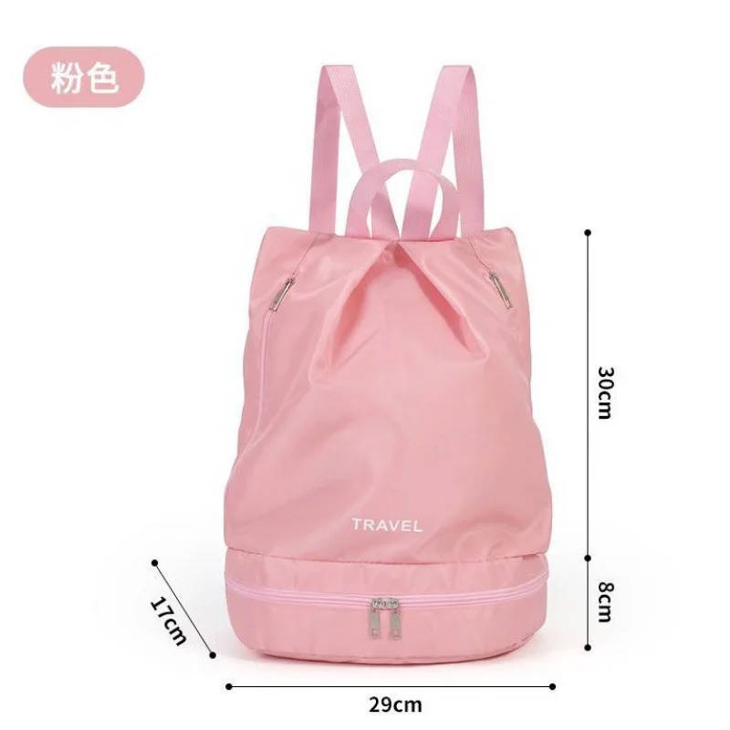 Waterproof Swimming Bag Wet and Dry Separation Bag Women Gym Backpack with Shoe Compartment Large Capacity Travel Sports Bag Man