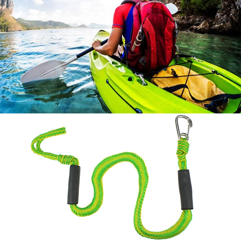 Dock Line Bungee Jet with 316 Stainless Steel Clip Ski Rope Kayak Boat Shock Absorbe Secure Strap for Boats PWC, Kayak