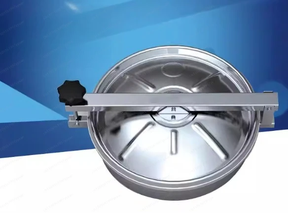 

304 Stainless Steel Upper Sealed Round Boiler Hand Hole Inspection Hole