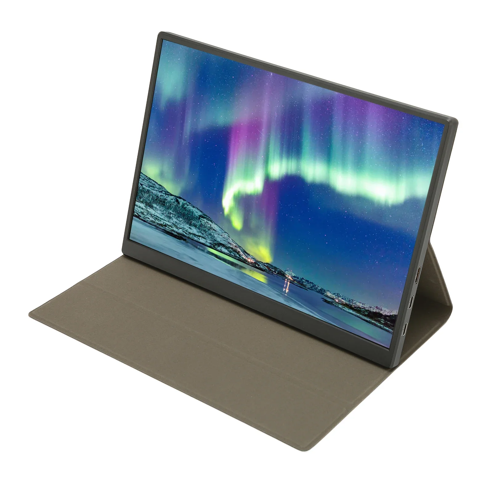 Monitor pequeño de 10,5 pulgadas, pantalla FHD IPS de 1920x1280, Mini Monitor portátil con Funda de cuero PU para ordenador portátil y Juegos de PC