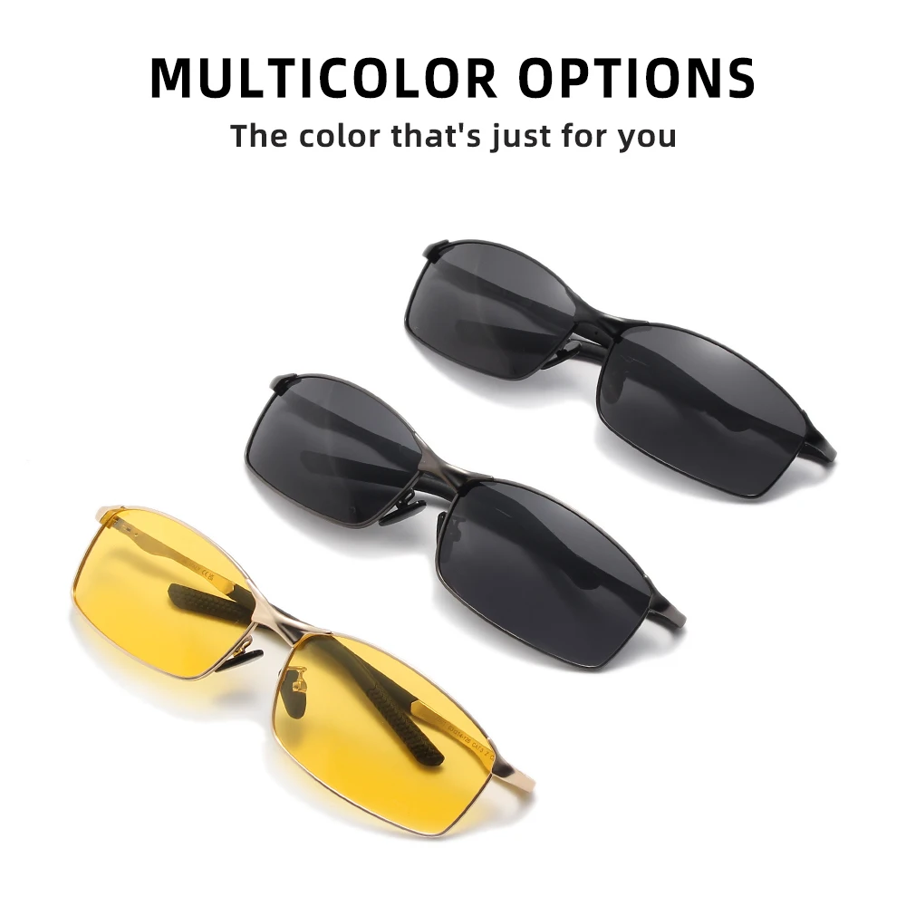 Fashion Classic Sunglasses Men Polarized Glasses Metal Frame Eyewear Driving Sun Glasses Summer Eye Protect UV400