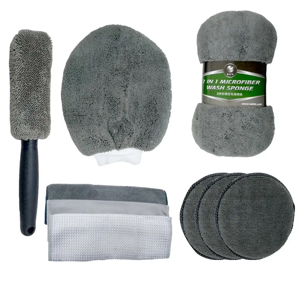 

9Pcs auto cleaning Tools , Car Wash Tools for Detailing Interiors