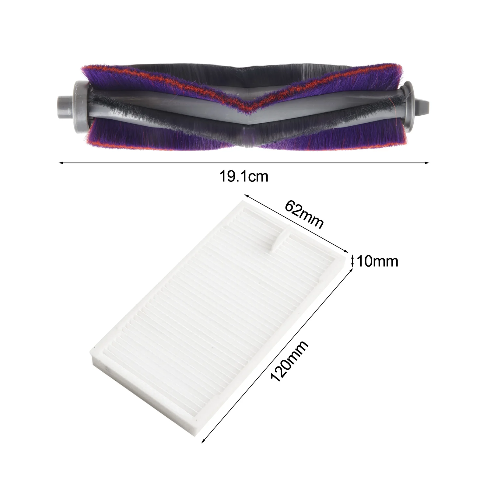 Vacuum Cleaner Parts Main Roller Side Brush and Filter Kit Designed for Optimal Performance in & For Eureka Models