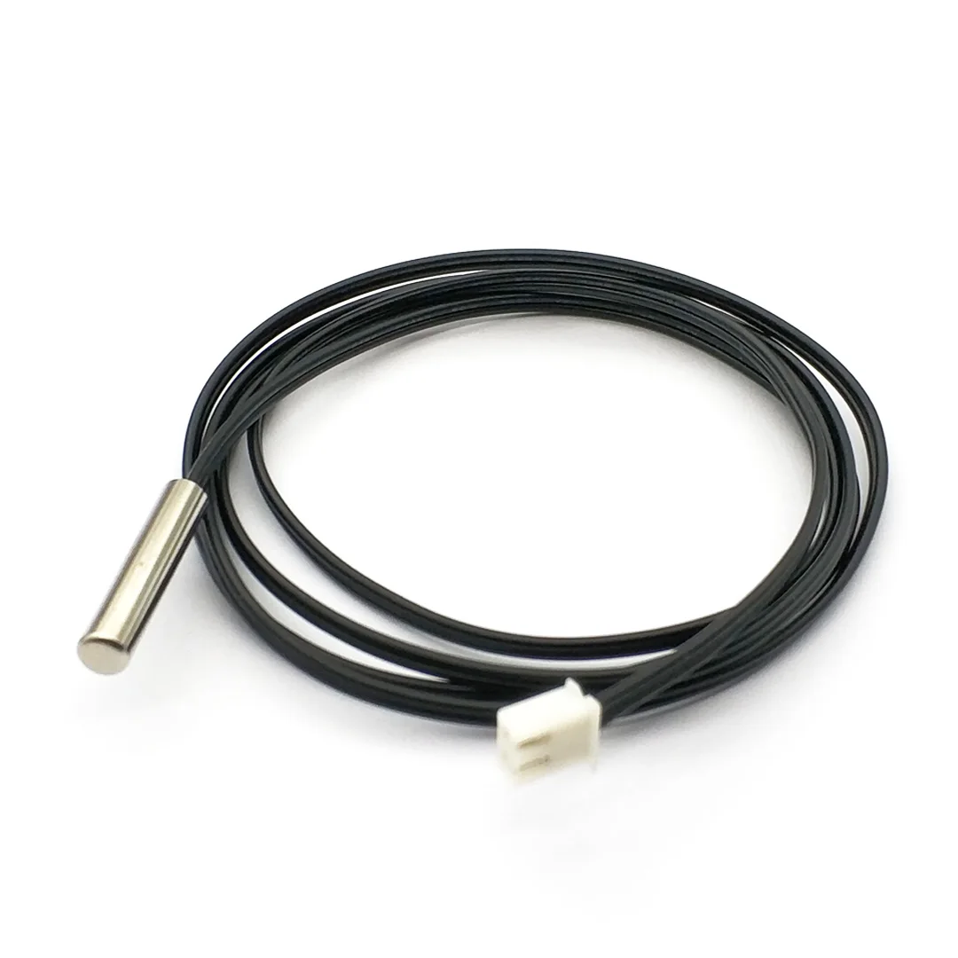 NTC Sensor Suhu Termistor Kawat Probe Tahan Air 5K 10K 20K 50K 100K 1% 3950 5*25Mm 100Cm