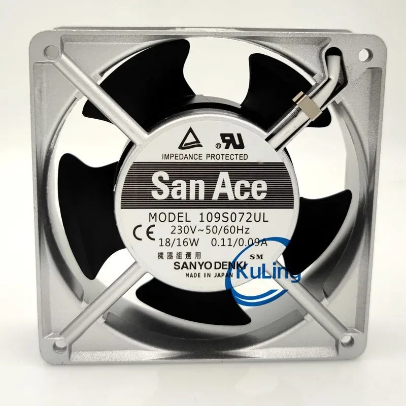New Cooling Fan for Sanyo 12CM 12038 230V 109S072UL High Air Volume Imported Fan