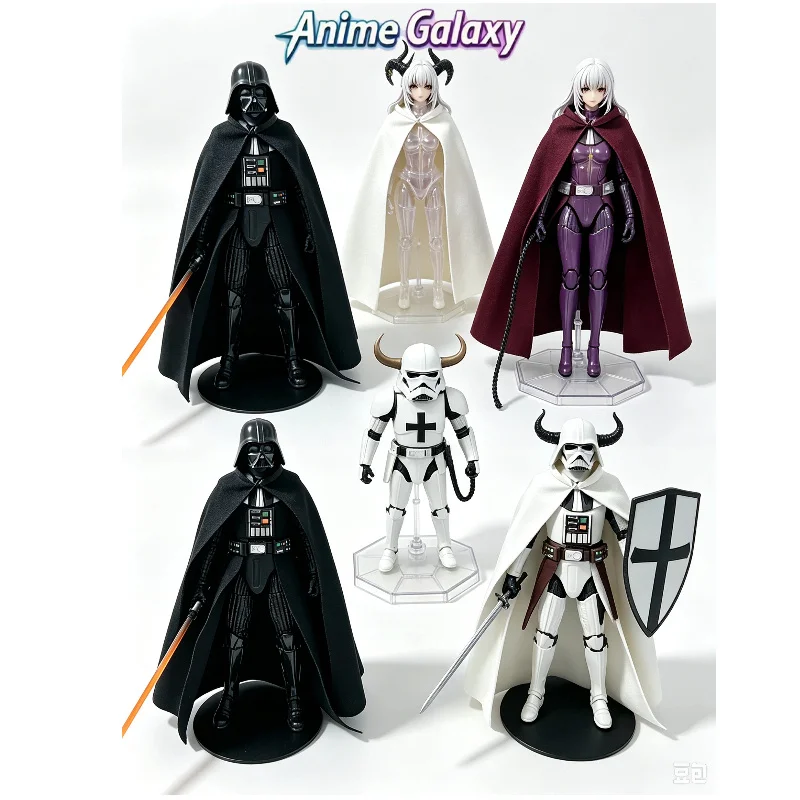 1/12 Scale No‑Hood Cloak Cape 6 Inch 15cm Bjd Figure Sci‑Fi Military Cross Mecha Girl Doll Costume Outfit