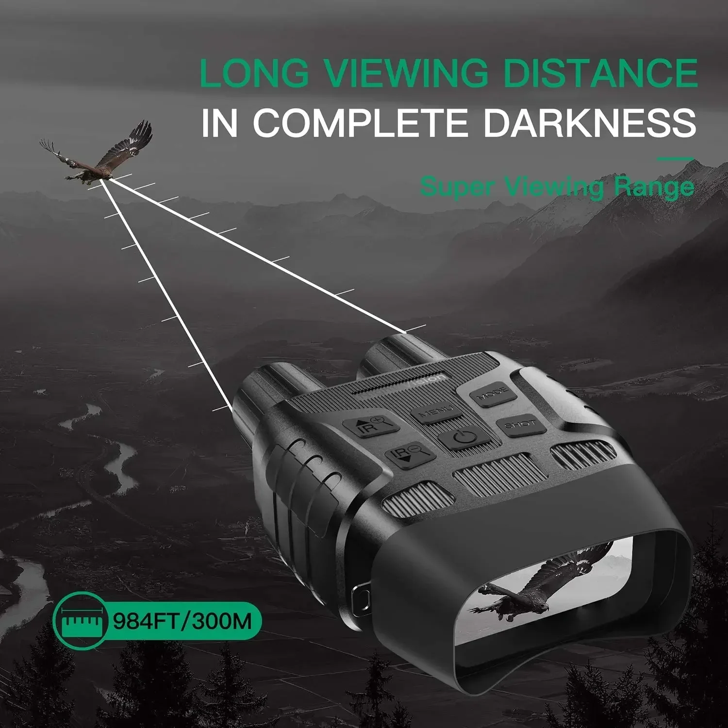 Foreseen Long Range Thermal Night Vision Scope Infrared Binoculars For Hunting