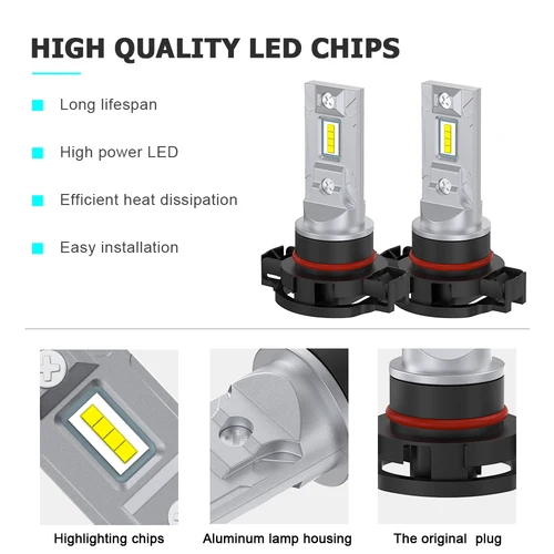 Imagen 2 del producto 2 uds PSX24W PSX26W P13W H16 3570LED bombillas de luz antiniebla impermeable DRL luz de conducción luz antiniebla accesorios de coche