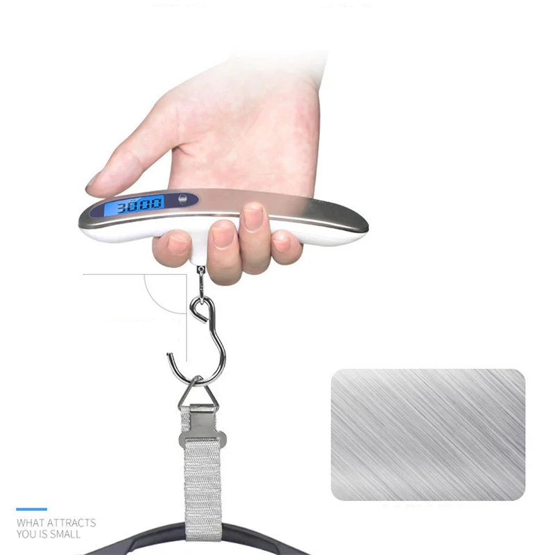 

Hot-Selling Portable Digital LCD 110lb/50kg Electronic Luggage Hanging Suitcase Travel Scale Fishing Scale With Hook