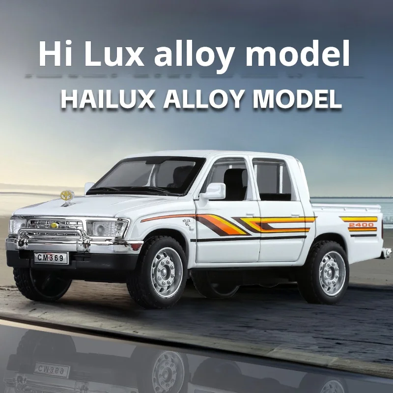 

Масштаб 1:32, литой под давлением сплав HiLux, внедорожник, модель автомобиля, приключение, быстрый лютий, звук, свет, сбор, имитация игрушки для мальчика, детский день рождения