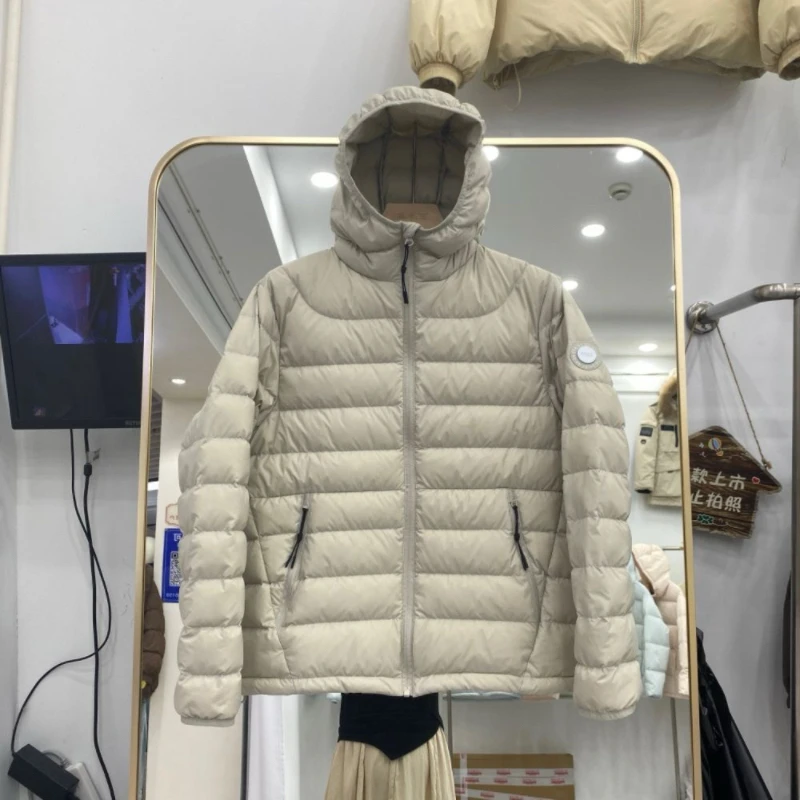 Outono inverno fino para baixo jaqueta de algodão feminino 2025 nova moda solta casual casaco de algodão com capuz manter quente outerwear feminino