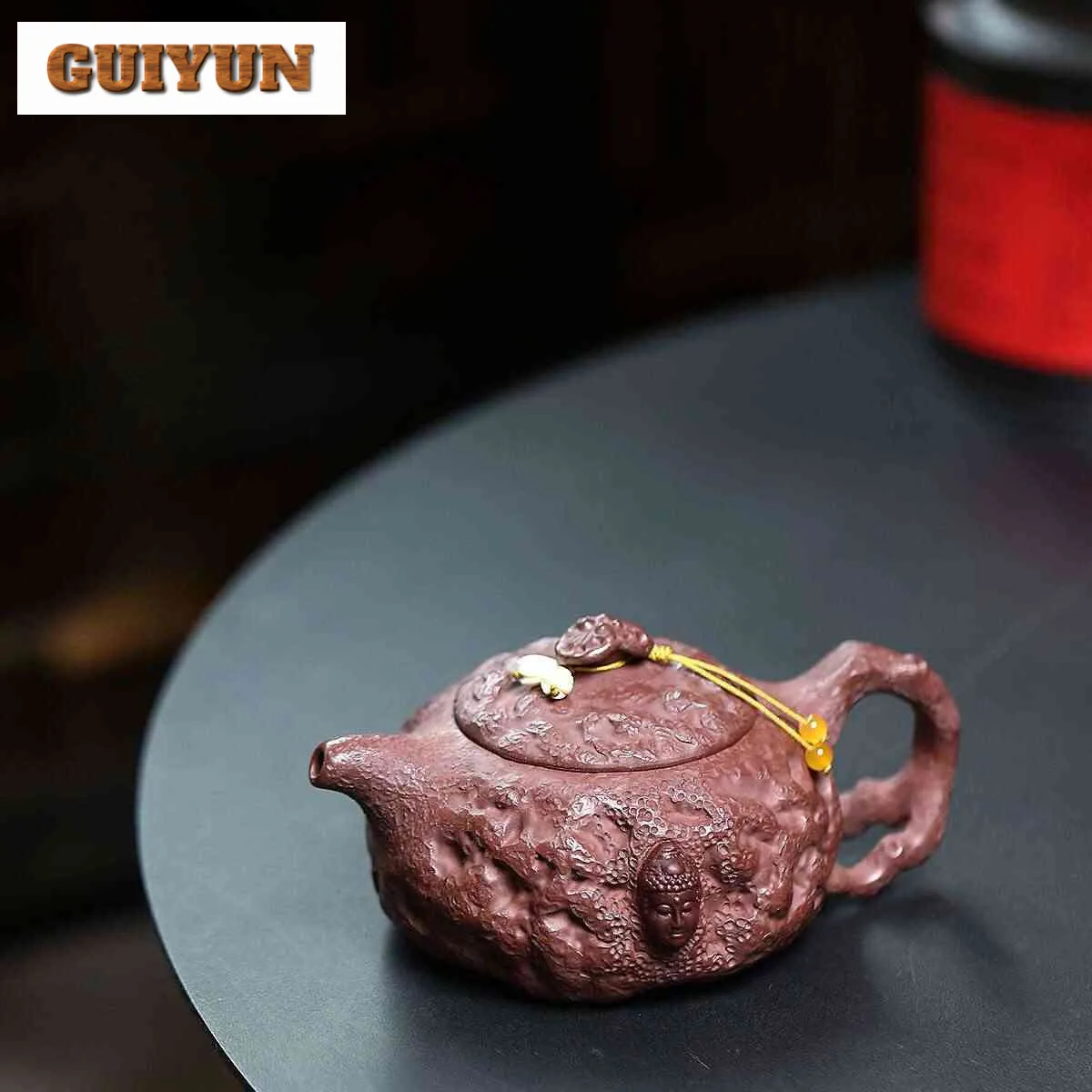 

Классический чайник Исин из фиолетовой глины, 300 мл, поставка ручной работы на пружинном горшке, чайник с необработанной рудой, грязевой чайник Дахунпао с фильтром, чайный сервиз Цзыша, подарок