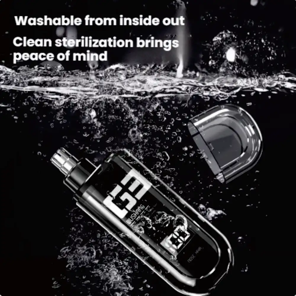 เครื่องตัดขนจมูกและหูแบบพกพาขนาดเล็ก ชาร์จเร็วด้วย USB สำหรับผู้ชายและผู้หญิง อุปกรณ์เสริมความงามบนใบหน้า ชุดอุปกรณ์ความงามไฟฟ้า