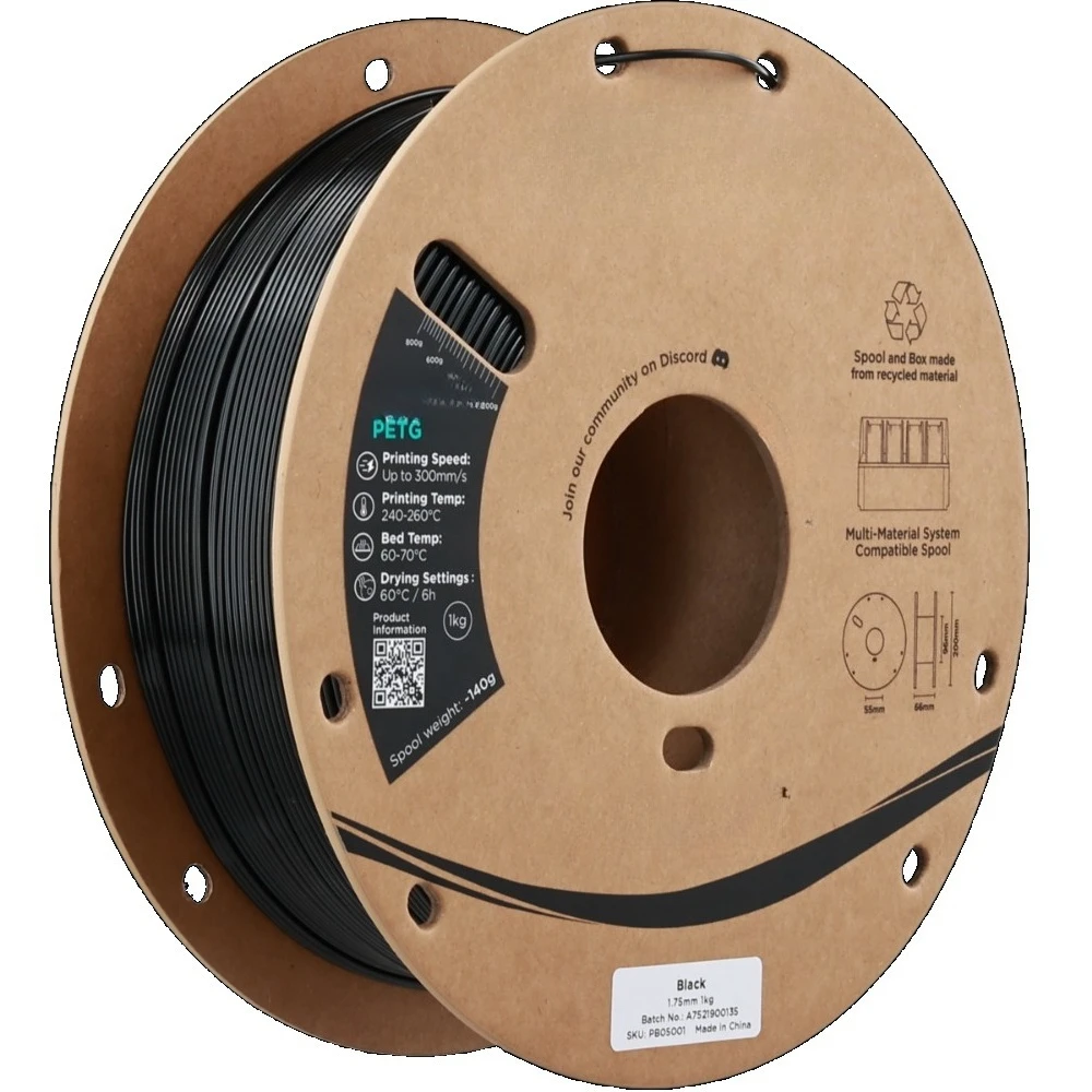 High‑Speed PETG 3D Printing Filament 1.75mm 1KG High Toughness Consumables for Bambu Lab 3D Printer