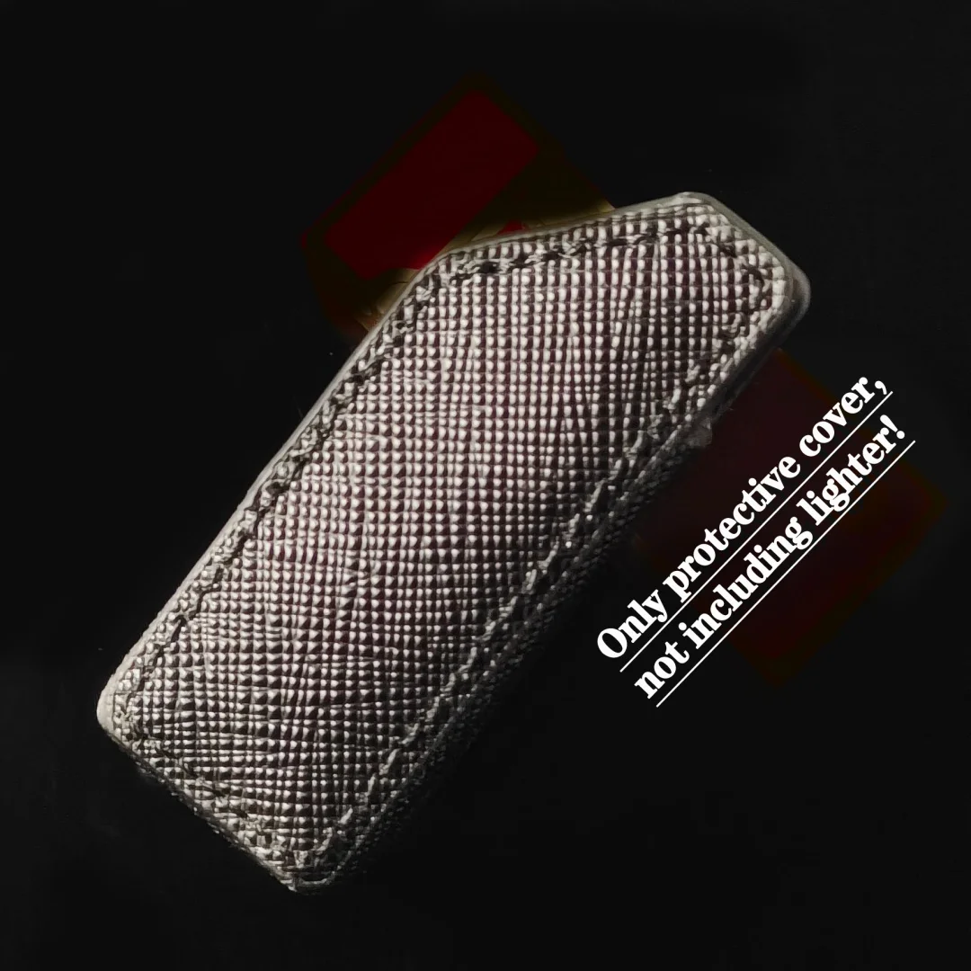 Handmade Semi Enclosed Genuine Leather Lighter Protective Case  Portable For Dunhill Lighter High-quality Accessory Waist Bag - view 4