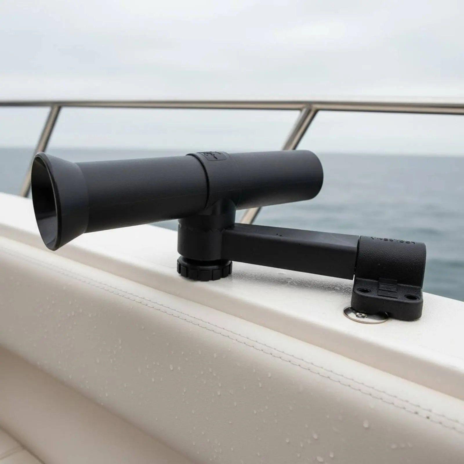 

Adjustable Pipe Clamp Rod Holder Secure Grip Boat Rod Holder for Fishermen
