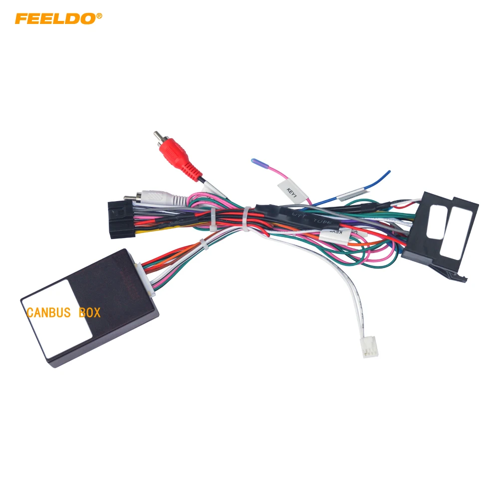 FEELDO Car 16PIN Android Radio Power Cable Adapter With Canbus Box For Iveco Daily (18-20) Audio Stereo Wiring Harness #HQ7378